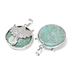 Natural Amazonite Pendants GG-CBA0251-10B-P-2