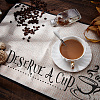 Coffee Theme Cotton and Linen Cup Mats AJEW-WH0201-014-6