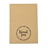 Kraft Paper Thank You Greeting Cards DIY-F120-01C-4