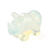 Opalite Carved Rhinoceros Figurines DJEW-M008-02J-2