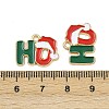 Christmas Themes Alloy Enamel Pendants X-ENAM-Z023-01G-01-3