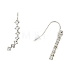 Alloy Rhinestone Dangle Earrings EJEW-F269-01P-2