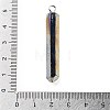 Electroplated Natural Quartz Pendants G-P315-B01-06P-3