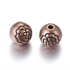 Tibetan Style Alloy Beads PALLOY-ZN-28402-R-FF-2