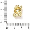 Brass with Rhinestone Pendants RB-CBA6830-18G-01-3