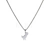 Cool Dinosaur Necklace Street Hip-hop Cool Couple Pendant Long Necklace OU0635-1