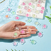 30Pcs Transparent Acrylic and Glitter Powder Pendants TACR-TA0001-91-7