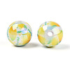 Printed Opaque Acrylic Beads MACR-T048-04M-3