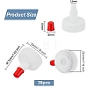 Plastic Bottle Spout Cap with Red Sealer Tip FIND-WH0191-09-2