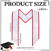 2Pcs Satin Graduation Sash Honor Stole Scarf for Men Women AJEW-MA0001-38A-2