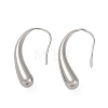 304 Stainless Steel Teardrop Dangle Earrings EJEW-S272-06P-4