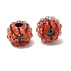 Sports Theme Opaque Acrylic European Beads RB-CBA95A4-04A-06-2