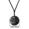 Natural Obsidian Pendant Necklace for Men PW-WG33725-05-1