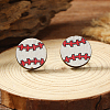 Wooden Stud Earrings PI5044-8-1