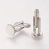 Flat Round Bass Cuff Button KK-J184-31P-1-1