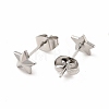 304 Stainless Steel Star Stud Earrings for Women EJEW-C004-08P-2