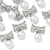 SHEGRACE Brass Micro Pave Cubic Zirconia Tube Beads XGRQ4G753-698P-1