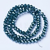 Electroplate Glass Beads Strands EGLA-A034-P6mm-A14-2