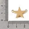 304 Stainless Steel Polishing Connector Charms STAS-E532-11G-3