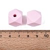 Spray Painted Wood European Beads WOOD-F017-07C-3