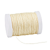 Waxed Polyester Cord YC-WH0018-01B-6