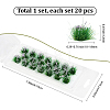 Resin Mini Grass Tufts AJEW-WH20120-10A-02-2