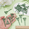 20Pcs Iron & Plastic Brooch Findings JEWB-SC0001-97-3