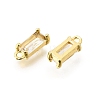 Brass Glass Pendants KK-Z156-02G-01-2