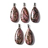 Natural Rhodonite Pendants GG-CBACB71-02P-10-1