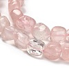 Natural Rose Quartz Beads Strands G-P497-01E-79A-4