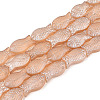 Frosted Glass Beads Strands GLAA-T023-40C-06-1
