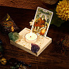 Carved Wood Candle Holders DIY-WH0354-004-5
