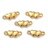 304 Stainless Steel Couple Heart Links Connector Charms STAS-D211-14C-G-1