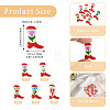 10Pcs 5 Styles Boot Baking Paint Glass Enamel Beads LAMP-TA0002-80A-4