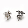304 Stainless Steel Ear Studs X-EJEW-P045-01P-1