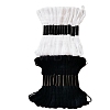 24 Skeins Black & White Polyester Embroidery Threads for Cross Stitch SENE-PW0002-044A-1