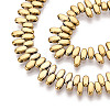 Electroplated Synthetic Non-magnetic Hematite Beads Strands G-T139-65B-3