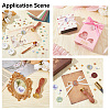 Brass Wax Seal Stamps with Wood Handle AJEW-WH0412-0113-6