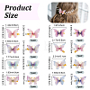 8Pcs 8 Style Double Layers Tulle Butterfly Alligator Hair Clips PHAR-CP0001-06-2