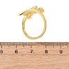 Brass Micro Pave Clear Cubic Zirconia Cuff Rings RJEW-D349-02A-G-3