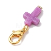 Acrylic Cross Pendant Decoration HJEW-JM01999-5