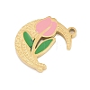 304 Stainless Steel Enamel Pendants STAS-P447-05C-G-2
