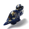 Natural Sodalite Carved Healing Rhinoceros Figurines DJEW-P016-01F-3