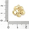Brass Micro Pave Clear Cubic Zirconia Pendants KK-CBA74BF-05G-02-4