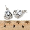 Brass Micro Pave Cubic Zirconia Pendants KK-K378-02P-3