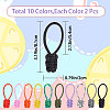 Gorgecraft 20Pcs 10 Colors Nylon Braided Zipper Pull Tab FIND-GF0004-46-2