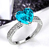 Brass Micro Pave Cubic Zirconia Finger Rings for Women FS-WGC99AF-19-1