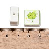 Printed Handmade Porcelain Beads PORC-G016-04R-3