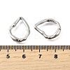 Brass Irregularity Spring Gate Rings KK-U072-43A-P-3