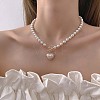 Imitation Pearl Beaded Pendant Necklaces WGB7F3C-14-1